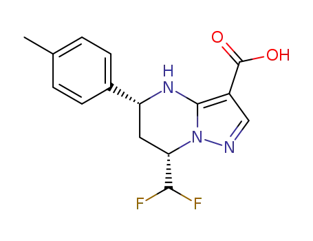 (5R,7S)-7-(difluoromethyl)-5-(p-tolyl)-4,5,6,7-tetrahydropyrazolo[1,5-a]pyrimidine-3-carboxylic acid