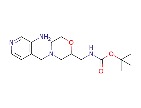 tert-butyl N-({4-[(3-aminopyridin-4-yl)methyl]morpholin-2-yl}methyl)carbamate