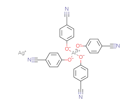 Molecular Structure of 1449788-41-3 (silver tetrakis-(4-cyanophenyl)aluminate)
