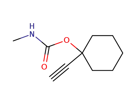 Molecular Structure of 21998-09-4 (Carbamic acid, methyl-, 1-ethynylcyclohexyl ester (6CI,8CI))