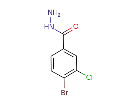 Molecular Structure of 148993-19-5 (4-BROMO-3-CHLOROBENZHYDRAZIDE)