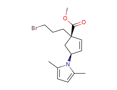 (1R,4S)-methyl 1-(3-bromopropyl)-4-(2,5-dimethyl-1H-pyrrol-1-yl)cyclopent-2-enecarboxylate