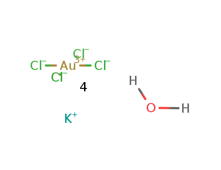 Molecular Structure of 27988-75-6 (POTASSIUM TETRACHLOROAURATE(III) N-HYDRATE)