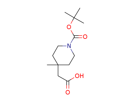 2-[4-methyl-1-[(2-methylpropan-2-yl)oxycarbonyl]piperidin-4-yl]acetic acid