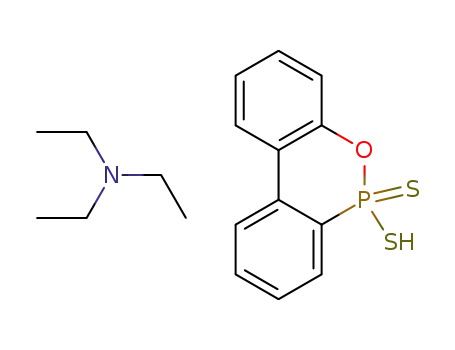 Molecular Structure of 1259405-65-6 (triethylammonium 6H-dibenzo[c,e][1,2]oxaphosphinine-6-thiolate 6-sulfide)