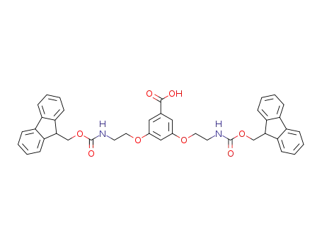 Molecular Structure of 1185295-67-3 (3:5-BIS[2-(FMOC-AMINO)ETHOXY]BENZOIC ACID)