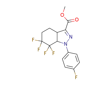 methyl 6,6,7,7-tetrafluoro-1-(4-fluorophenyl)-3a,4,5,6,7,7a-hexahydro-1H-indazole-3-carboxylate