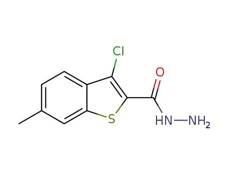 Molecular Structure of 355815-78-0 (3-CHLORO-6-METHYL-1-BENZOTHIOPHENE-2-CARBOHYDRAZIDE)
