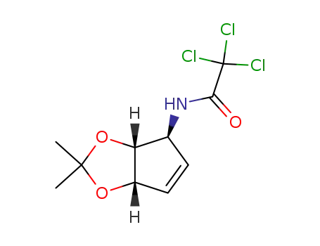(3S,4R,5S)-5-(N-trichloroacetylamino)-3,4-O-isopropylidenecyclopentene-3,4-diol