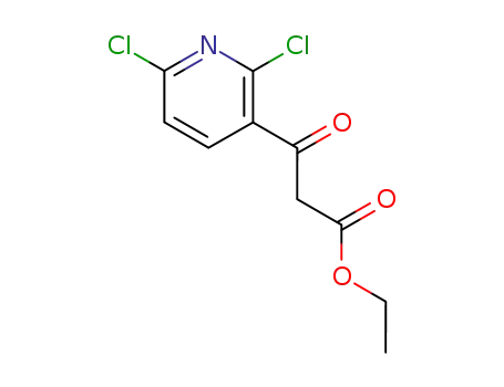 Molecular Structure of 174727-36-7 (ETHYL 3-(2,6-DICHLOROPYRIDIN-3-YL)-3-OXOPROPANOATE)