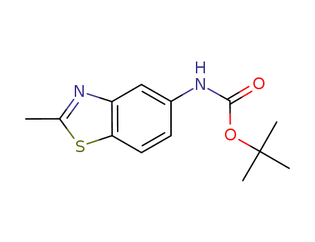 Molecular Structure of 790689-69-9 (Carbamic acid, (2-methyl-5-benzothiazolyl)-, 1,1-dimethylethyl ester)
