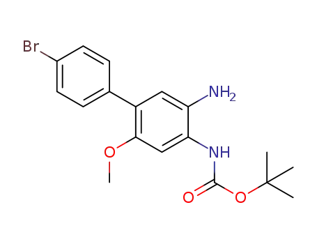 2-amino-4-(4’-bromophenyl)-1-(tert-butoxycarbonylamino)-5-methoxybenzene