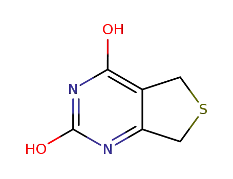 Molecular Structure of 5719-34-6 (5,7-Dihydrothieno[3,4-d]pyrimidine-2,4-diol)