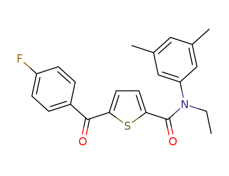 Molecular Structure of 1608112-85-1 (C<sub>22</sub>H<sub>20</sub>FNO<sub>2</sub>S)