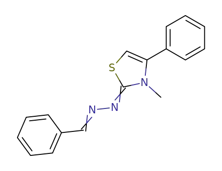 Benzaldehyde, (3-methyl-4-phenyl-2(3H)-thiazolylidene)hydrazone
