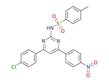 N-[4-(4-chlorophenyl)-6-(4-nitrophenyl)pyrimidin-2-yl]-4-methylbenzenesulfonamide