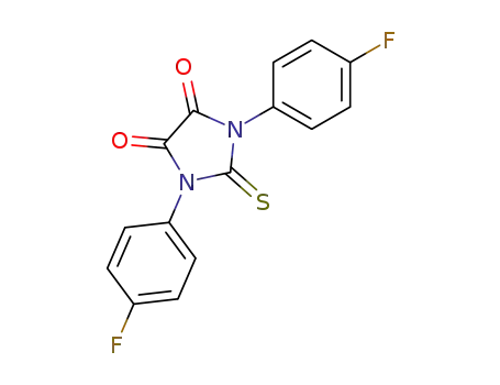 4,5-Imidazolidinedione, 1,3-bis(4-fluorophenyl)-2-thioxo-