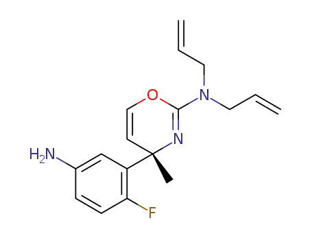 (S)-N,N-diallyl-4-(5-amino-2-fluorophenyl)-4-methyl-4H-1,3-oxazin-2-amine