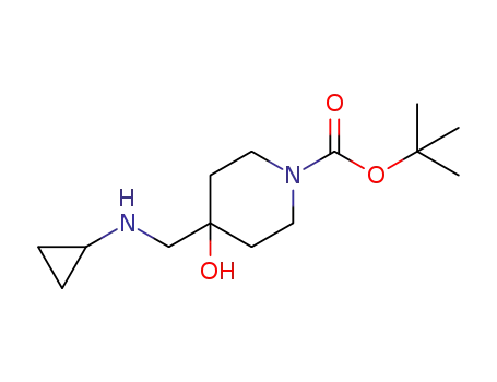 1,1-dimethylethyl 4-[(cyclopropylamino)methyl]-4-hydroxy-1-piperidinecarboxylate