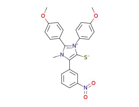 1-methyl-2,3-bis(4-methoxyphenyl)-5-(3-nitrophenyl)-1,3-diazolium-4-thiolate