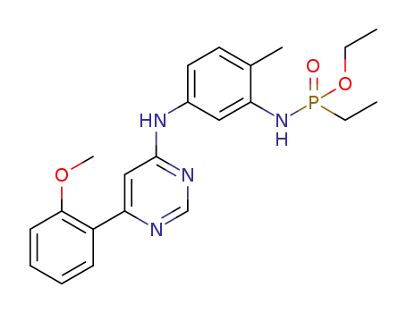 ethyl P-ethyl-N-(5-{[6-(2-methoxyphenyl)pyrimidin-4-yl]amino}-2-methylphenyl)phosphonamidate