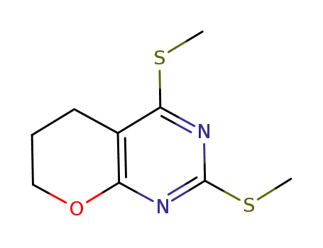 2,4-bis(methylthio)-6,7-dihydro-5H-pyrano[2,3-d]pyrimidine