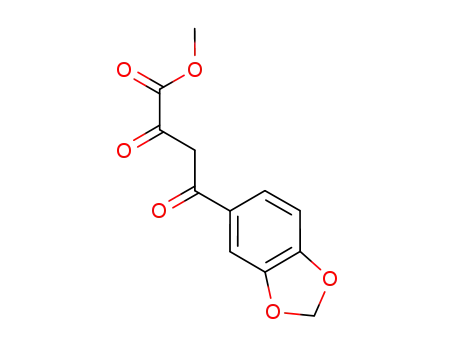 Molecular Structure of 832741-10-3 (4-BENZO[1,3]DIOXOL-5-YL-2,4-DIOXO-BUTYRIC ACID METHYL ESTER)