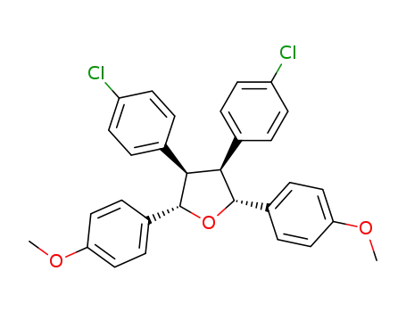 (2R,3S,4R,5S)-3,4-bis(4-chlorophenyl)2,5-bis(4-methoxyphenyl)tetrahydrofuran