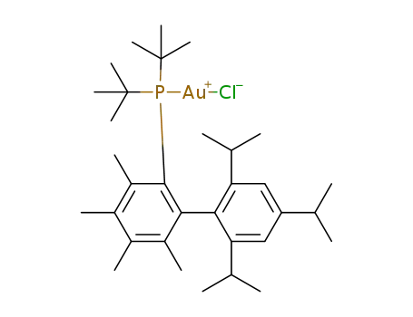 chloro[(2’,4’,6’-triisopropyl-3,4,5,6-tetramethyl-1,1’-biphenyl-2-yl)di-tert-butylphosphine]gold(I)