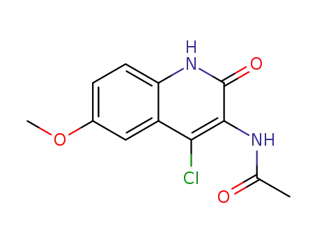 N-(4-chloro-6-methoxy-2-oxo-1,2-dihydroquinolin-3-yl)acetamide