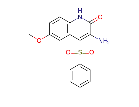 3-amino-6-methoxy-4-[(4-methylphenyl)sulfonyl]quinolin-2(1H)-one