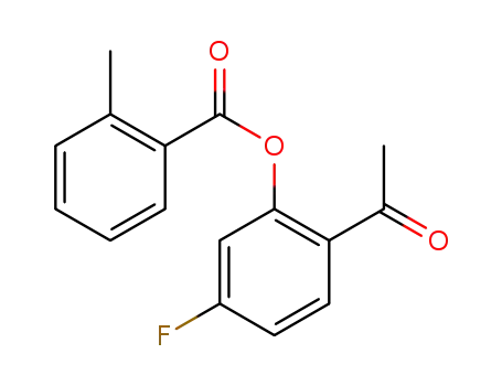 2-acetyl-5-fluorophenyl 2-methylbenzoate
