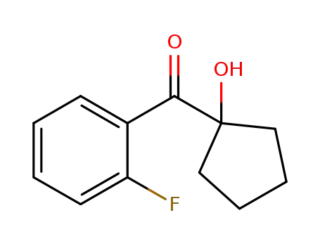 Molecular Structure of 1616657-68-1 ((2-fluorophenyl)(1-hydroxycyclopentyl)methanone)