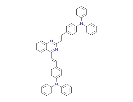Molecular Structure of 1620483-90-0 ((E,E)-2,4-bis(4-diphenylaminostyryl)quinazoline)