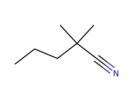 Molecular Structure of 20654-47-1 (2,2-DiMethylvaleronitrile)