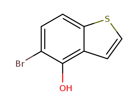 Molecular Structure of 34576-98-2 (5-BROMO-BENZO[B]THIOPHEN-4-OL)