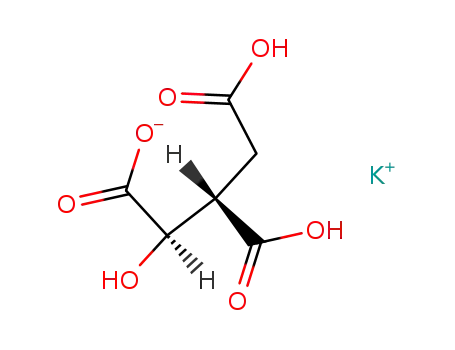 (+)-1-ヒドロキシ-1,2,3-プロパントリカルボン酸のモノカリウム塩