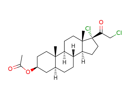 17α,21-dichloro-3β-acetoxy-5α-pregnan-20-one