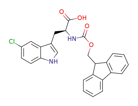 Molecular Structure of 1219398-51-2 (Fmoc-5-chloro-DL-tryptophan)