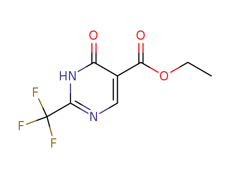 Molecular Structure of 343-67-9 (ETHYL 4-HYDROXY-2-(TRIFLUOROMETHYL)PYRIMIDINE-5-CARBOXYLATE)