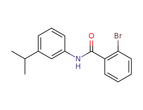 Molecular Structure of 58494-96-5 (Benzamide, 2-bromo-N-[3-(1-methylethyl)phenyl]-)