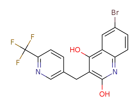 6-bromo-3-((6-(trifluoromethyl)pyridin-3-yl)methyl)quinoline-2,4-diol