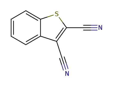Molecular Structure of 857547-92-3 (benzothiophene-2,3-dicarbonitrile)