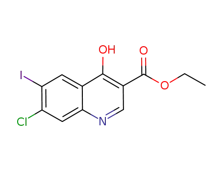 7-Chloro-4-hydroxy-6-iodo-quinoline-3-carboxylic acid ethyl ester