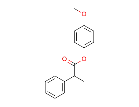 Benzeneacetic acid, a-methyl-, 4-methoxyphenyl ester