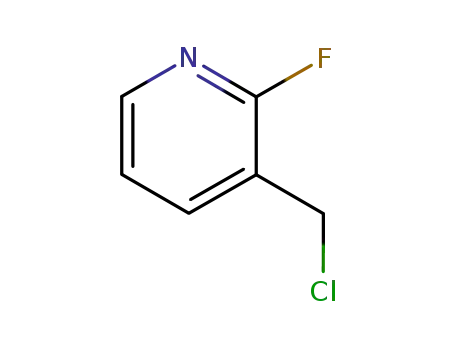 Molecular Structure of 315180-14-4 (Pyridine, 3-(chloromethyl)-2-fluoro- (9CI))