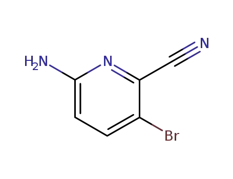 Molecular Structure of 884541-48-4 (6-Amino-3-bromo-2-cyanopyridine)
