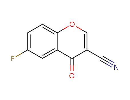 Molecular Structure of 227202-21-3 (6-FLUOROCHROMONE-3-CARBONITRILE  97)