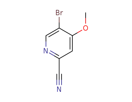 Molecular Structure of 1256823-07-0 (5-bromo-4-methoxypicolinonitrile)