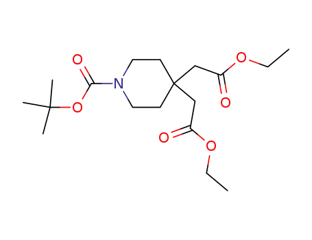 diethyl 2,2'-(1-(tert-butoxycarbonyl)piperidine-4,4-diyl)diacetate